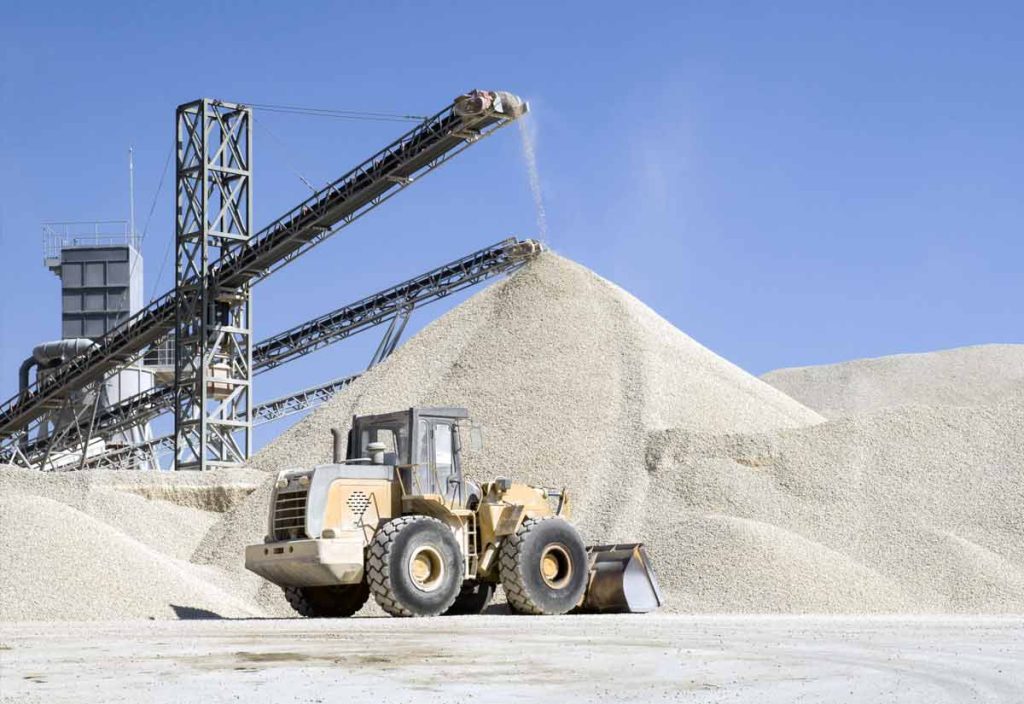 Maximizing production in construction aggregates.