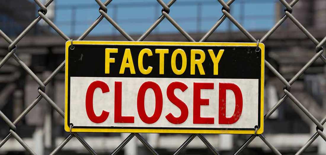 plant closings due to energy costs