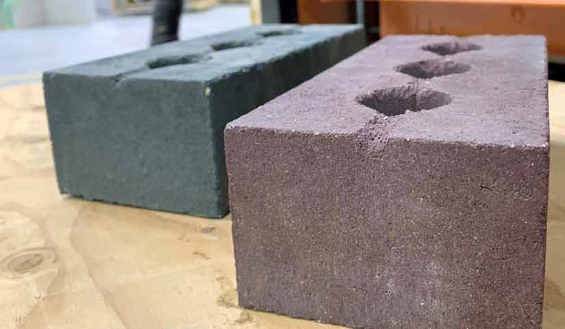 bricks made from recycled materials