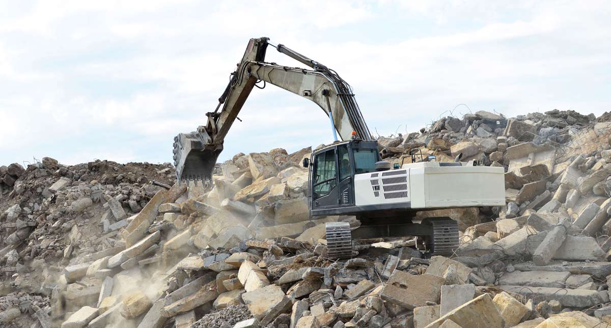 concrete recycling from landfill