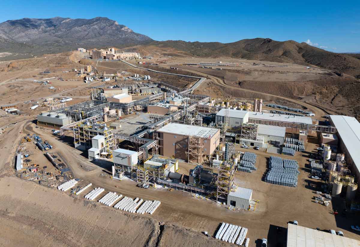 MP Materials Rare Earth Mine and Mountain Pass California