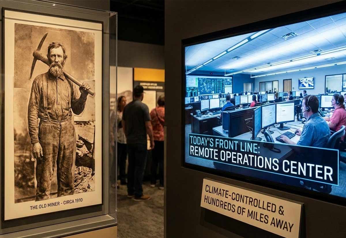 The image of a grizzled miner with a pickaxe is a relic of the past, preserved only in museums and bad recruitment ads. Today, the "front line" is often a climate-controlled remote operations center (ROC) hundreds of miles from the actual pit.