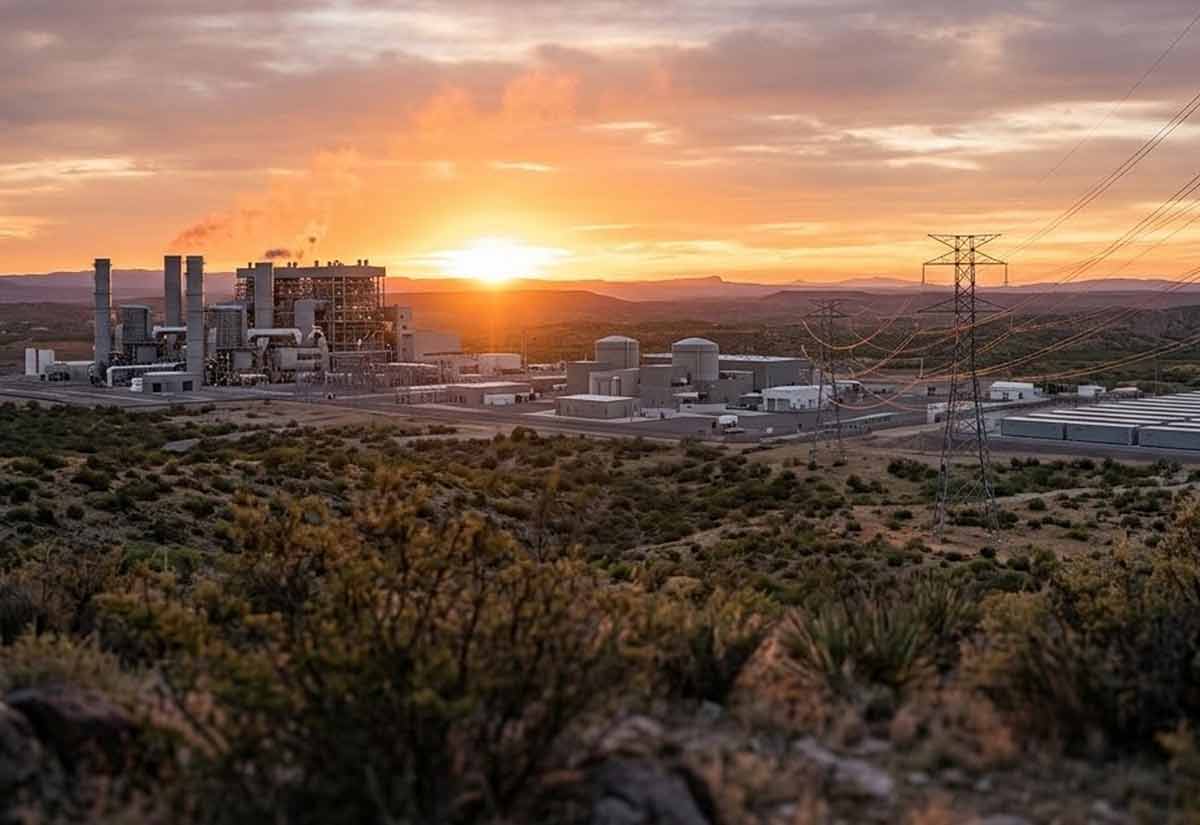 Large-scale energy infrastructure project representing the efficient multi-fuel mandate in the US, including SMR reactors.